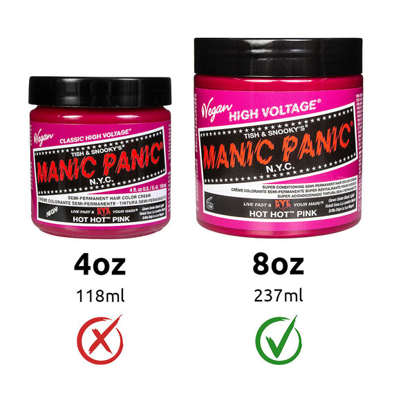 toner do włosów MANIC PANIC - HOT HOT PINK (8oz -237ml) BIG
